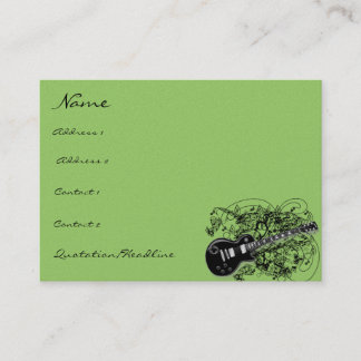 Vintage Sheet Music Rock N Roll Business Card