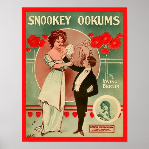 Vintage Sheet Music Snookey Ookums 1913 Cover Copy