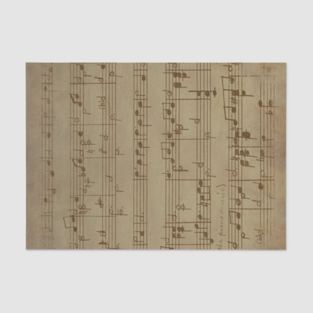 Vintage Sheet Music Tissue Paper (Front)
