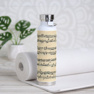 Vintage Sheet Music Water Bottle