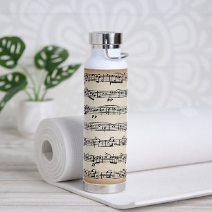 Vintage Sheet Music Water Bottle