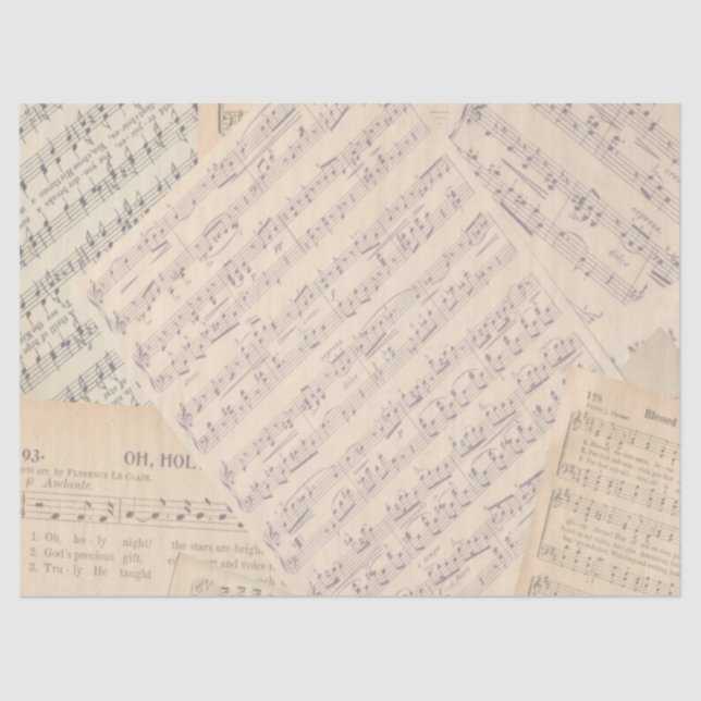 Vintage Sheet Music Wedding (Front)