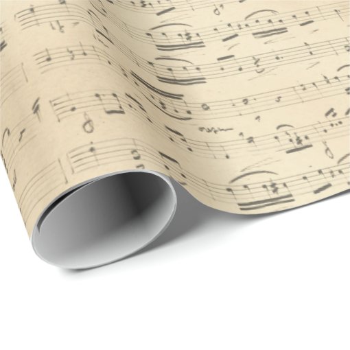 vintage-sheet-music-wrapping-paper-zazzle