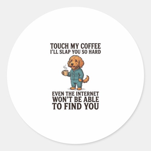 Vintage Sheltie Dog I Love My Bruiser Retro Design Classic Round Sticker