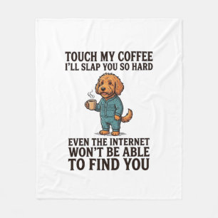 Vintage Sheltie Dog I Love My Bruiser Retro Design Fleece Blanket
