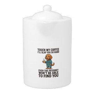 Vintage Sheltie Dog I Love My Bruiser Retro Design Teapot