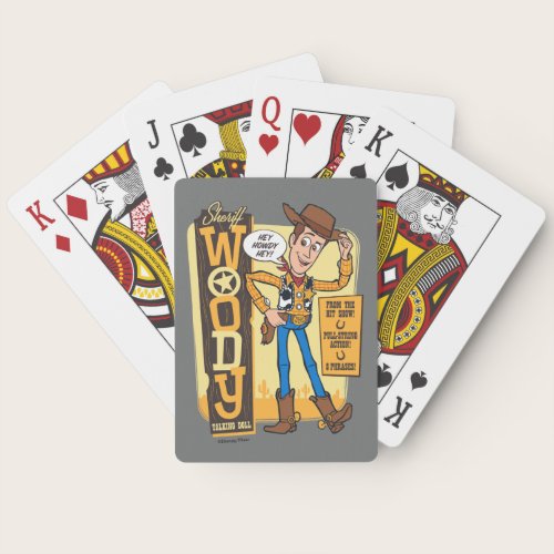 Vintage Sheriff Woody Doll Ad Playing Cards