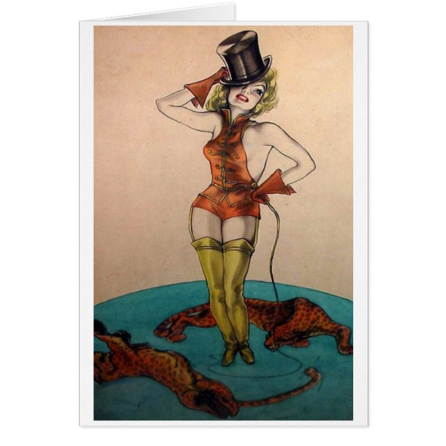 Vintage - She's a Circus Ringmaster, Cards (Front)