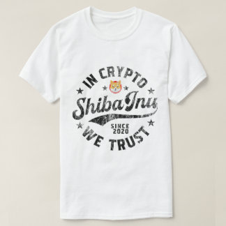 Vintage Shiba Inu Crypto Design T-Shirt