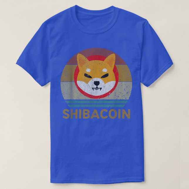 Vintage Shibacoin Miner Shiba Inu Coin  T-Shirt (Design Front)