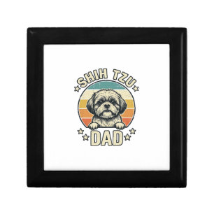 Vintage Shih Tzu Dad Dog Lover Shirt Design_1 Gift Box
