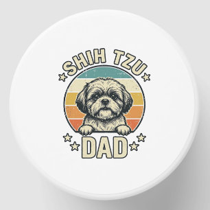 Vintage Shih Tzu Dad Dog Lover Shirt Design_1 Mini Candle Favors