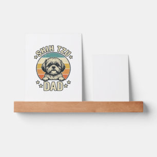Vintage Shih Tzu Dad Dog Lover Shirt Design_1 Picture Ledge