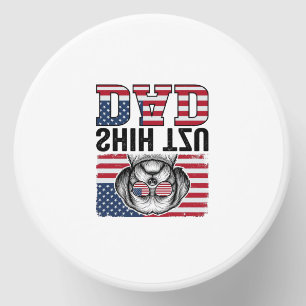 Vintage Shih Tzu Dad Patriotic Dog Shirt Design_1 Mini Candle Favors