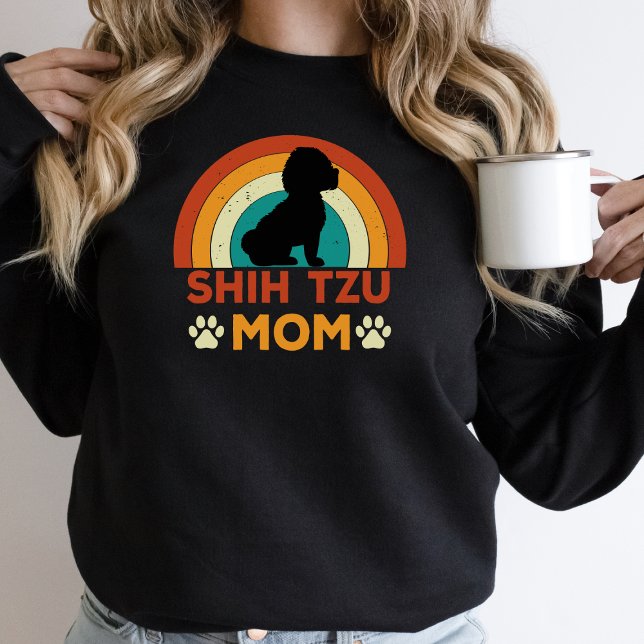Vintage Shih TZU Dog Mom Sunset  Sweatshirt (Creator Uploaded)