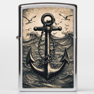 Vintage Ship Anchor #1 Zippo Lighter