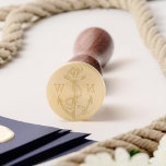 Vintage Ship AnchorRope Nautical Wedding Monogram Wax Seal Stamp<br><div class="desc">Rustic nautical theme wax seal stamp design featuring our hand-drawn anchor & rope illustration with monogram initials incorporated into our anchor design. All illustrations are hand-drawn original artwork by Moodthology.</div>