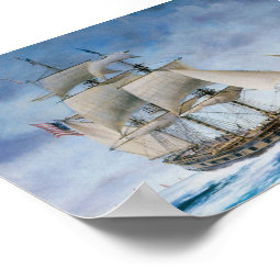 Vintage Ship Poster | Zazzle