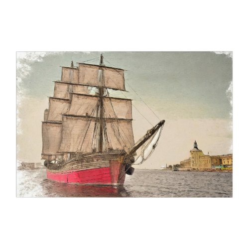 Vintage Ship Vintage Acrylic Print