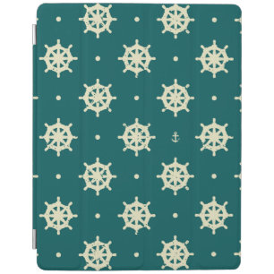 Vintage Ship Wheel Pattern iPad Smart Cover