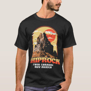 Vintage Shiprock New Mexico Graphic - Four Corners T-Shirt