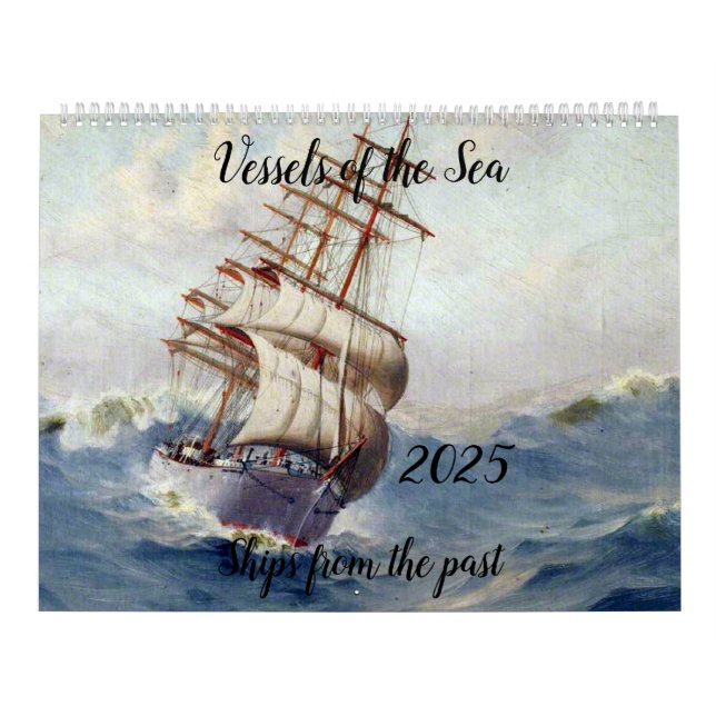 Vintage Ships Calendar 2025 (Cover)