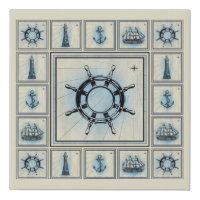 Vintage Ship's Wheel Collage