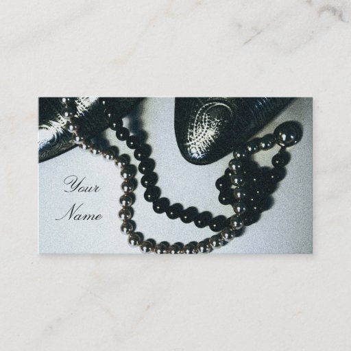 Customizable vintage shoe design elegant business card