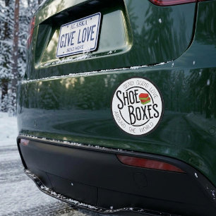 Vintage Shoebox Party Car Magnet
