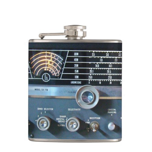 Vintage Short Wave Radio Flask