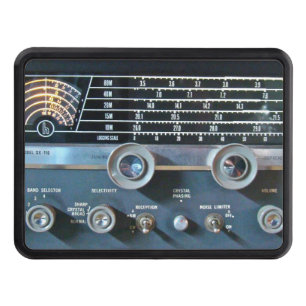 Vintage Short Wave Radio Hitch Cover
