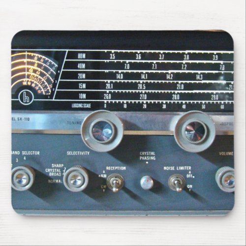 Vintage Short Wave Radio Mouse Pad