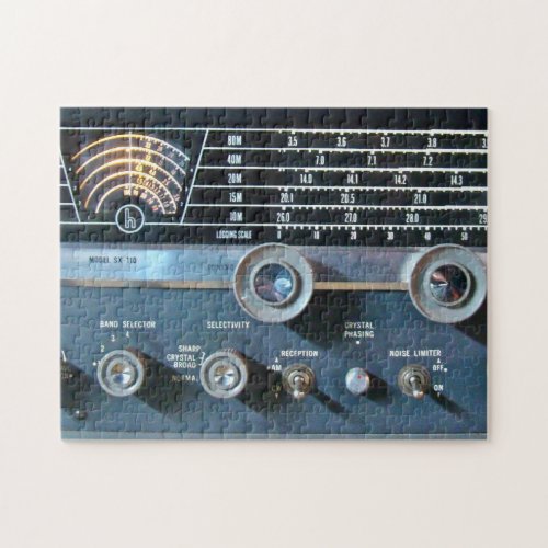 Vintage Short Wave Radio Photo Puzzle