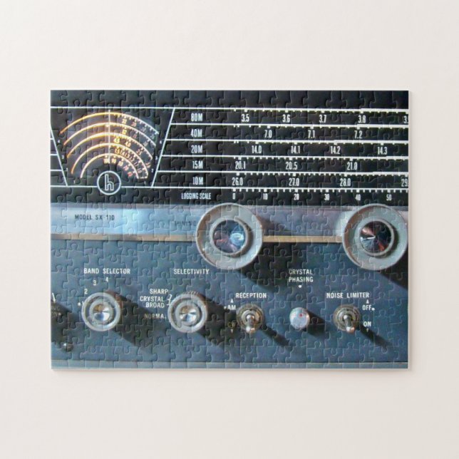 Vintage Short Wave Radio Photo Puzzle (Horizontal)