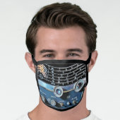 Vintage Short Wave Radio Receiver Face Mask (Worn Him)