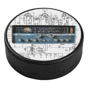 Vintage Short Wave Radio Receiver Hockey Puck