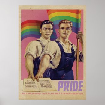 Vintage Shout It Pride Poster by Vintage_Pride at Zazzle