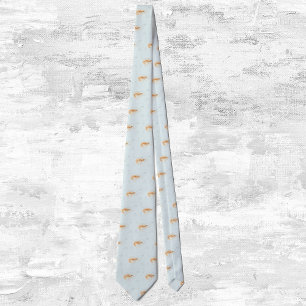 Vintage Shrimp, Marine Life Ocean Animals Anatomy Tie
