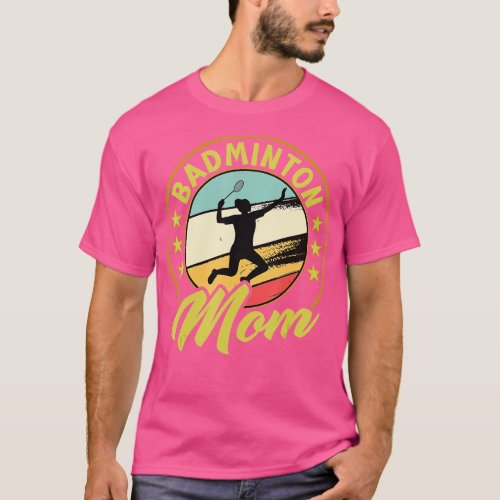 Vintage shuttlecock design for badminton nut badmi T_Shirt