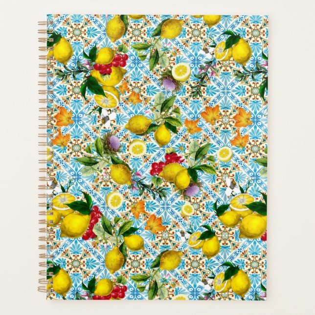 Vintage Sicilian lemon garden Planner (Front)