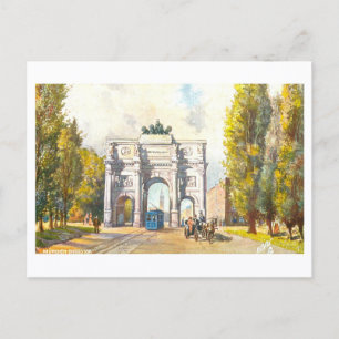 Vintage Siegestor in Munich, Germany Postcard