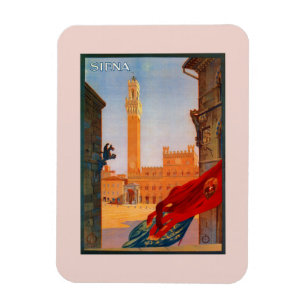 Vintage Siena Italian travel advertising Magnet