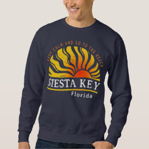 Vintage Siesta Key Florida Beach Vacation Family Sweatshirt