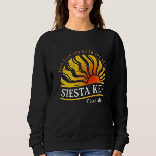Vintage Siesta Key Florida Beach Vacation Family Sweatshirt