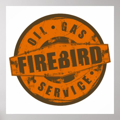Vintage Sign Firebird Poster