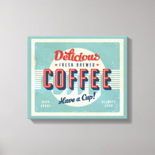 Vintage sign - Fresh Brewed Coffee