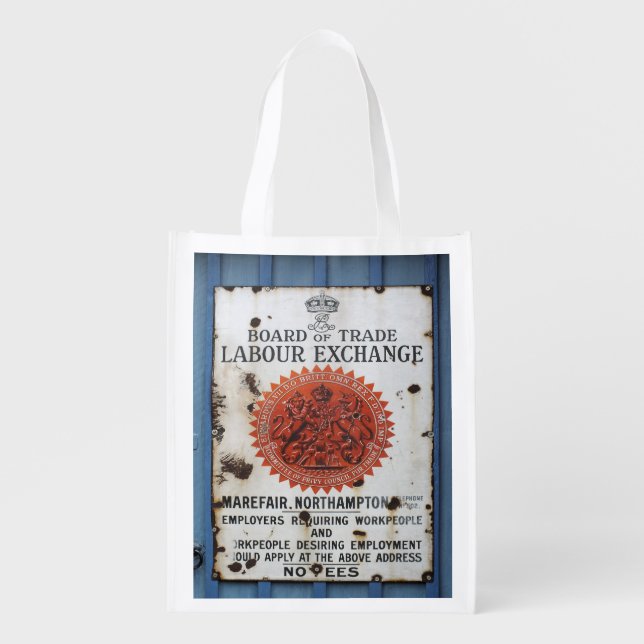 VINTAGE SIGN  GROCERY BAG (Front)