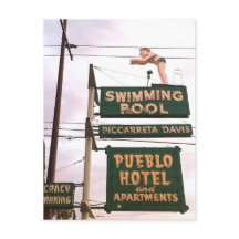 Vintage Sign Hotel Swimming Pool