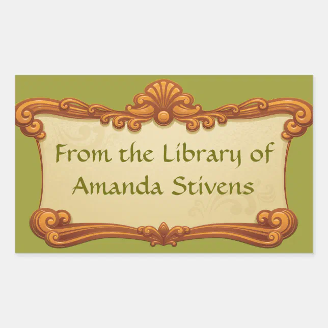 Library Sticker Sign Vintage Sign Library Sticker | Zazzle