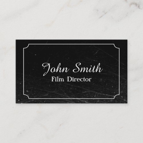 Vintage Silent Film Distressed Business Card